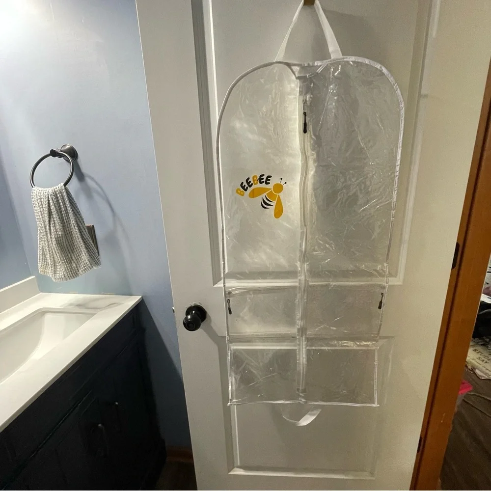 BeeBee Clear Garment Bag with Bee Design - For Dance Costumes